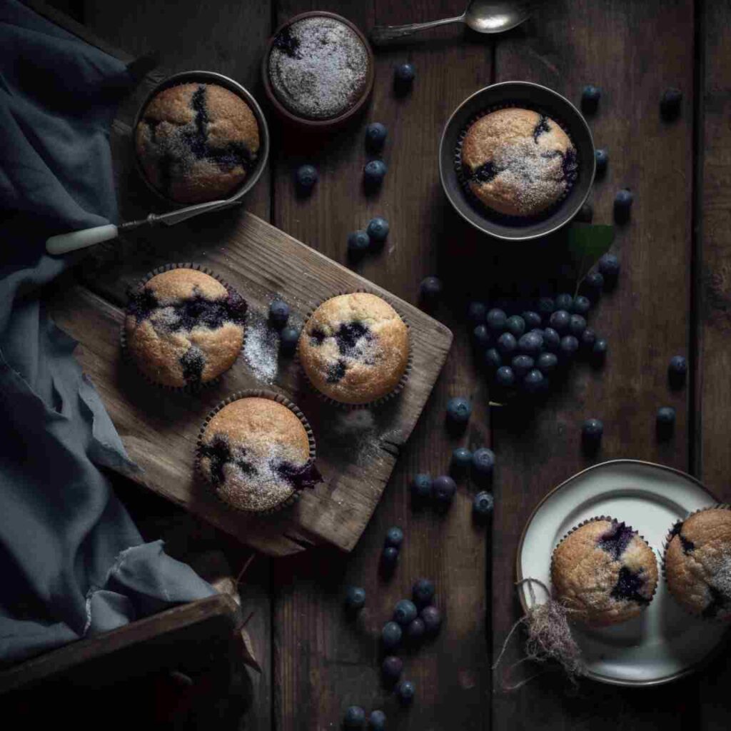 Eggless Blueberry Muffins: Yogurt Delights